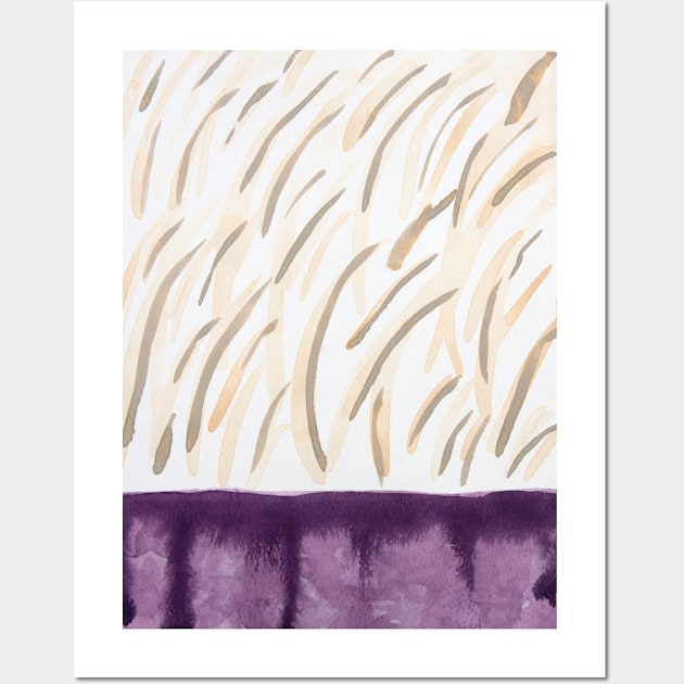 Muted colors watercolor abstract painting Wall Art by artsytee